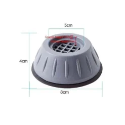 Vibrationsdämpare Tvättmaskin - Fötter som dämpar vibrationer grå one size