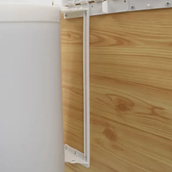 vidaXL Inbyggd sophink plast 12 L Vit