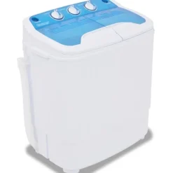 vidaXL Minitvättmaskin med dubbla trummor 5,6 kg multifärg