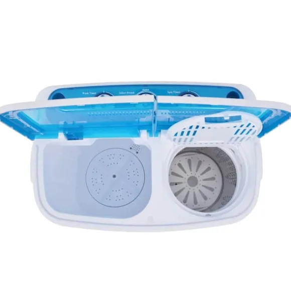 vidaXL Minitvättmaskin med dubbla trummor 5,6 kg multifärg