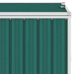 vidaXL Skjul till sopkärl grön 72x81x121 cm stål Grön