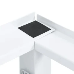 vidaXL Sockel för tvättmaskin med utdragbar hylla vit