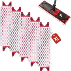 Vileda Ultramax XL Mopp Refill 5-pack Mikrofiber Golvrengöringsdynor Kompatibla med Vileda