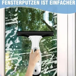 Vindrutetorkare - fönsterputsare - fönsterskrapa - fönsterrengörare - sladdlös fönstertvätt - vattentank, spray med