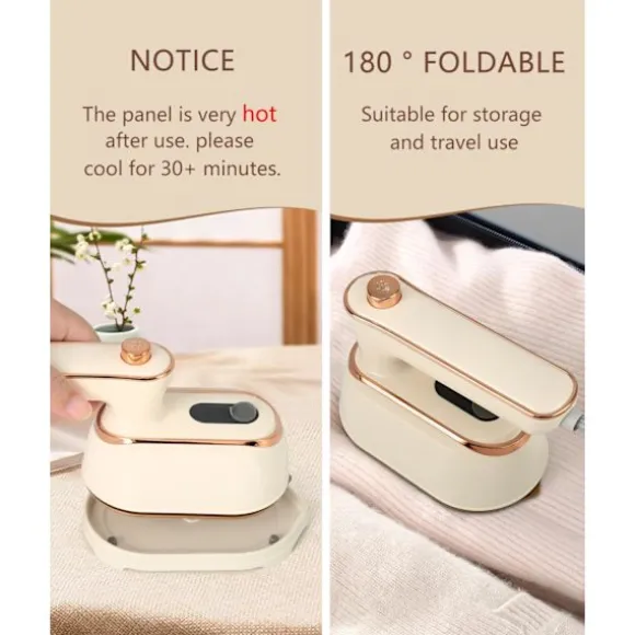 1000w Mini Travel Steamer strykjärn,Handhållna bärbara ångkokare för kläder Liten klädångare Resestorlek Handhållet