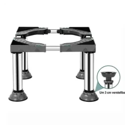 Washing Machine Base/Washing Machine Stand with Anti Vibration Feet – Washing Machine Stand, Strong Load Capacity, Non-Slip and Practical