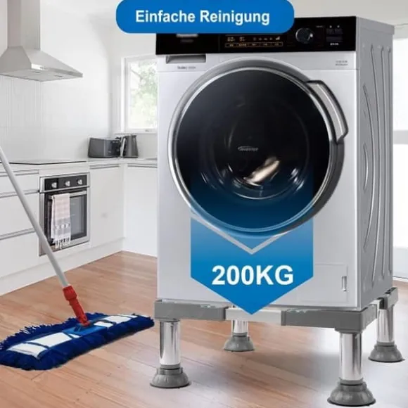 Washing Machine Base/Washing Machine Stand with Anti Vibration Feet – Washing Machine Stand, Strong Load Capacity, Non-Slip and Practical