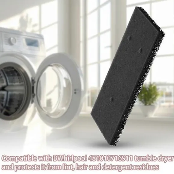 Whirlpool 4-pack Torktumlare Filter 481010716911_Billiga Gåvor Black