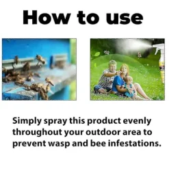 1-3x Bi- och getingspray, getingspray med naturliga växtbaserade pepparmyntsoljor Bispray [HK] 1PC