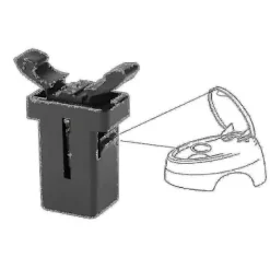 2x Ersättningsspärr för Brabantia, kompatibel Touch Lid Bin Clip Lås Reservdel Reparationslås Clip Ersättningslås Spärr Soptunna[D]