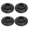 4x Vibrationsdämpare - Gummifötter för Tvättmaskin Svart
