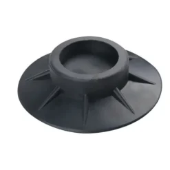 4x Vibrationsdämpare - Gummifötter för Tvättmaskin Svart
