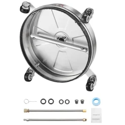 Yt rengörare - DUOKU - QD-XDP08 - Rostfritt stål - 395 mm - 18 L/min Rostfritt stål med naturlig finish